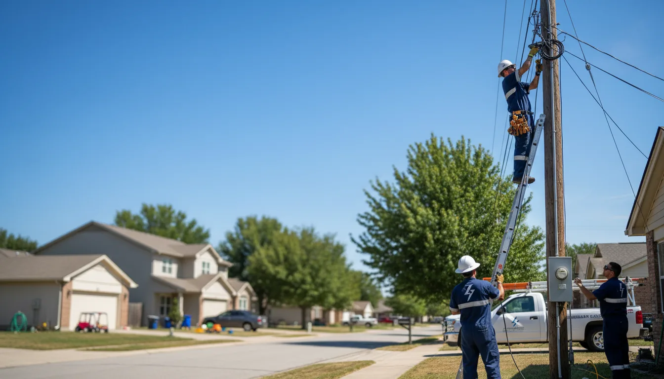 Residential electrician providing installation services in Summerfield, NC
